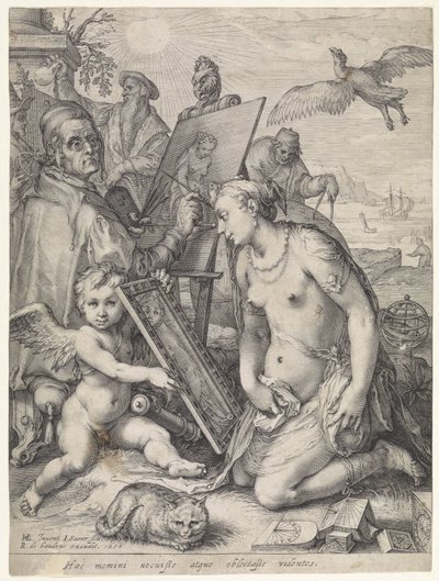 Allegoria della percezione da Jan Saenredam