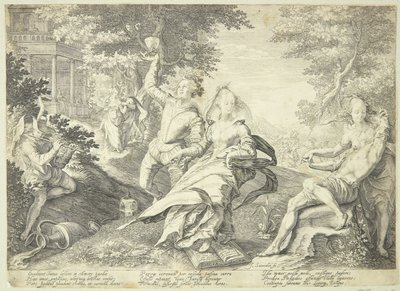 Le vergini stolte festeggiano da Jan Saenredam