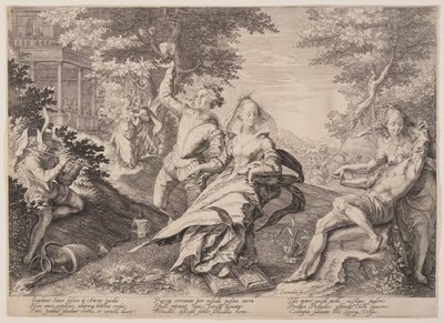 Le vergini stolte fanno festa, dalla Parabola delle vergini sagge e stolte da Jan Saenredam