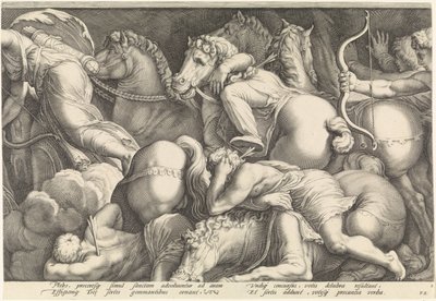 Fregio con la punizione di Niobe (tavola 2) da Jan Saenredam