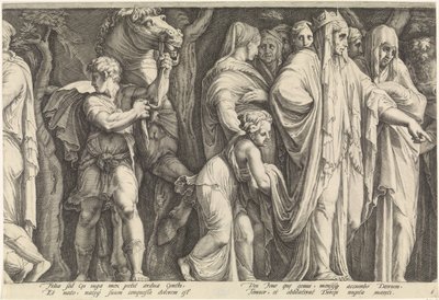 Fregio con la punizione di Niobe (tavola 6) da Jan Saenredam
