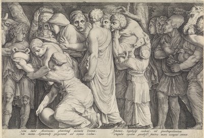 Fregio con la punizione di Niobe (tavola 7) da Jan Saenredam