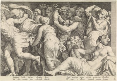 Fregio con la punizione di Niobe (tavola 8) da Jan Saenredam