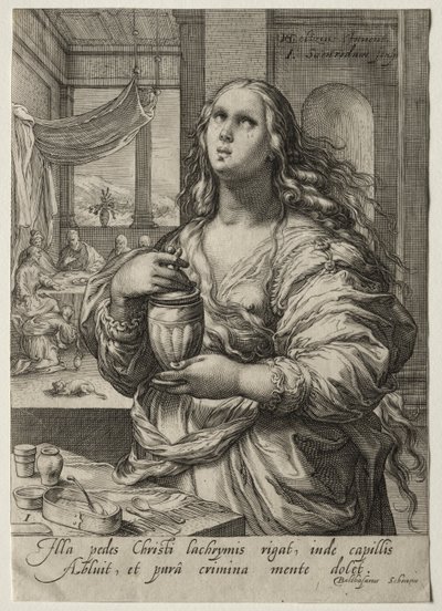 Eroine del Nuovo Testamento: Maria Maddalena da Jan Saenredam
