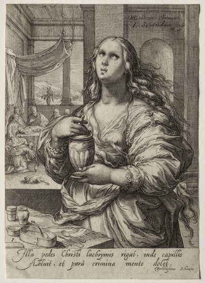 Eroine del Nuovo Testamento: Maria Maddalena da Jan Saenredam