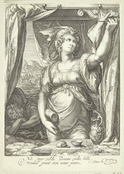Jael e Sisera da Jan Saenredam