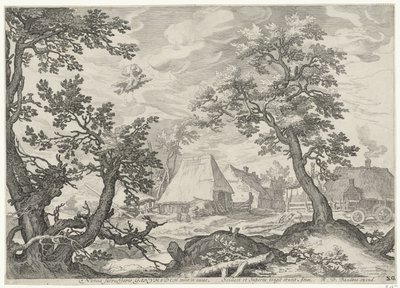 Paesaggio con il rapimento di Ganimede da Jan Saenredam