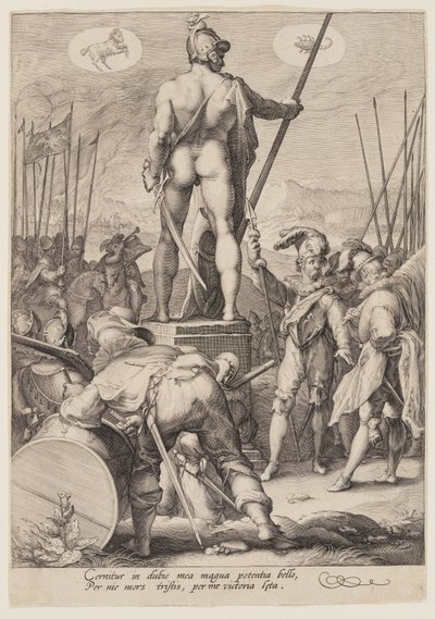 Marte che presiede alle arti della guerra, da Sette divinità planetarie da Jan Saenredam
