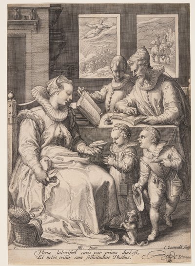 Mattina, da I quattro momenti della giornata da Jan Saenredam