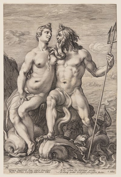 Nettuno e Anfitrite, da Tre dei e dee accoppiati da Jan Saenredam