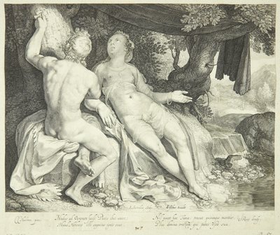Paride e Enone da Jan Saenredam