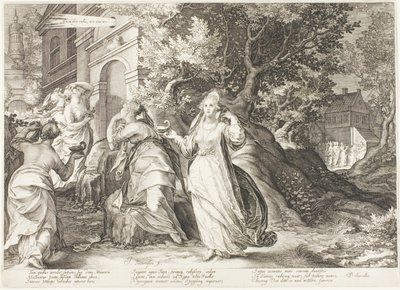 Tavola cinque, da Cinque vergini sagge e cinque stolte da Jan Saenredam