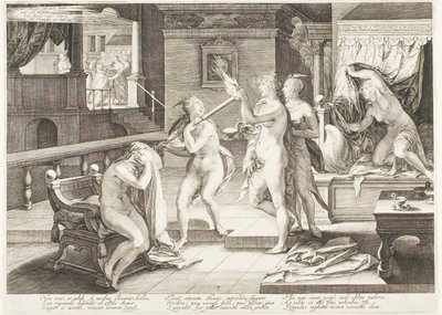 Tavola tre, da Cinque vergini sagge e cinque stolte da Jan Saenredam