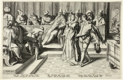 Salomè danza davanti a Erode da Jan Saenredam