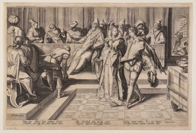 Salomè danza davanti a Erode da Jan Saenredam