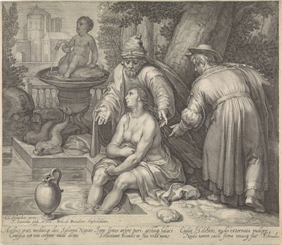 Susanna e i vecchioni da Jan Saenredam