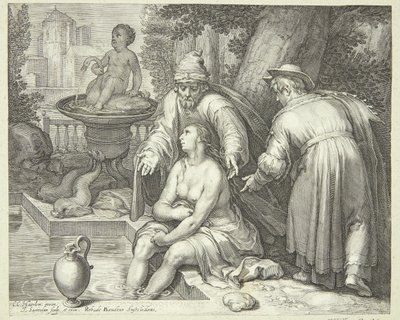 Susanna e i vecchioni da Jan Saenredam