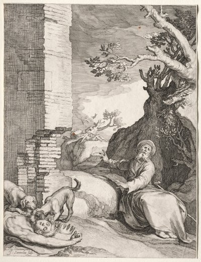 La predizione di Ahijah, 1604 da Jan Saenredam