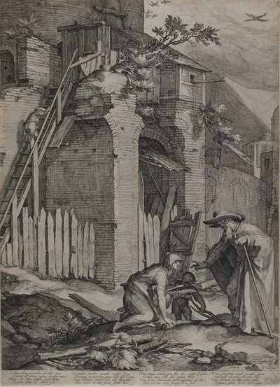 Il profeta Elia arriva alla casa della vedova di Sarepta, 1604 da Jan Saenredam