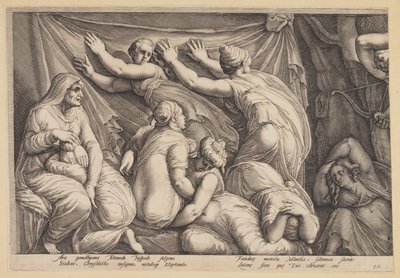 La punizione di Niobe (Platea 1) da Jan Saenredam