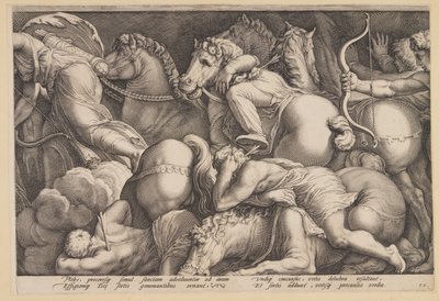 La punizione di Niobe (Piastra 2) da Jan Saenredam