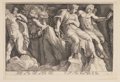 La punizione di Niobe (Plate 3) da Jan Saenredam