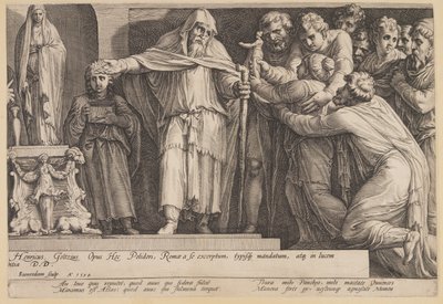 La punizione di Niobe (Piastra 5) da Jan Saenredam