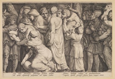 La punizione di Niobe (Piastra 7) da Jan Saenredam