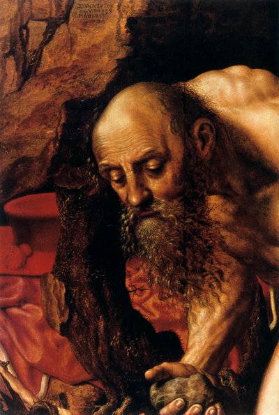 San Girolamo, dettaglio, 1543 da Jan Sanders van Hemessen
