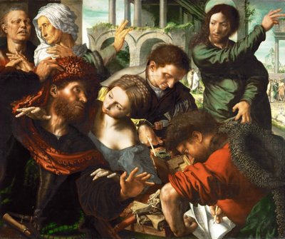 La vocazione di San Matteo (ca 1548) da Jan Sanders van Hemessen