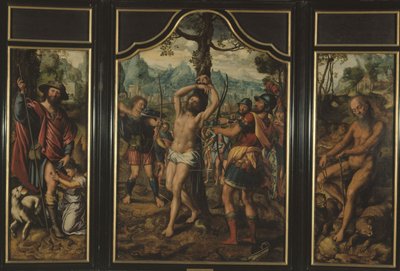 Trittico del Martirio di San Sebastiano (pannello centrale): San Rocco (pannello sinistro), Sant