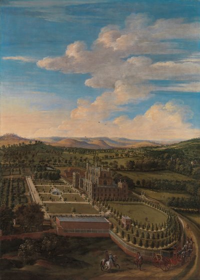 Wollaton Hall e Park, Nottinghamshire da Jan Siberechts
