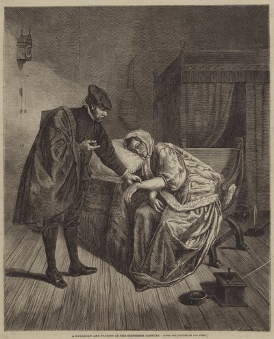 Un medico e un paziente del XVI secolo da Jan Havickszoon Steen