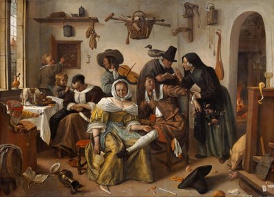 Attenzione al lusso ("In Weelde Siet Toe") da Jan Steen