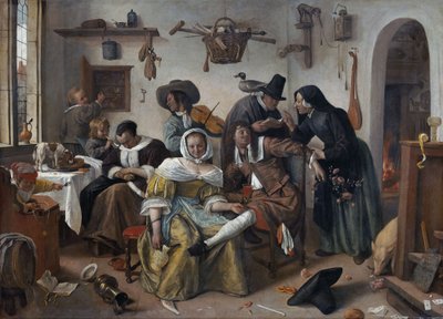Attenzione al lusso ("In Weelde Siet Toe") da Jan Steen