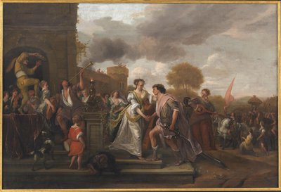 Davide ritorna vittorioso dopo aver sconfitto Golia e i Filistei da Jan Steen