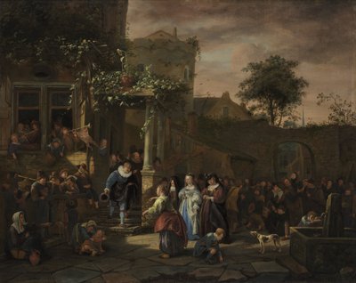 Il matrimonio nel villaggio da Jan Steen