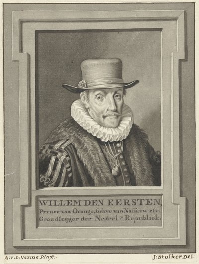 Ritratto di Guglielmo I, principe di Orange-Nassau da Jan Stolker