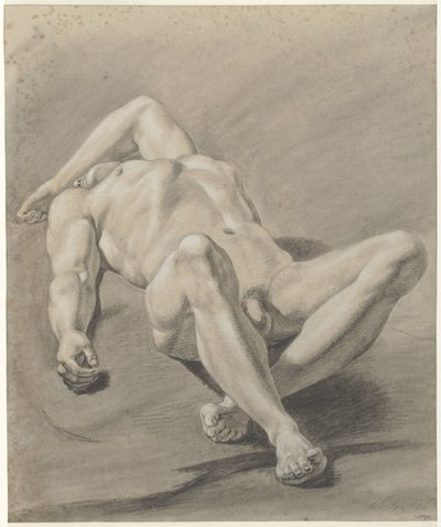 Nudo maschile sdraiato da Jan Swart