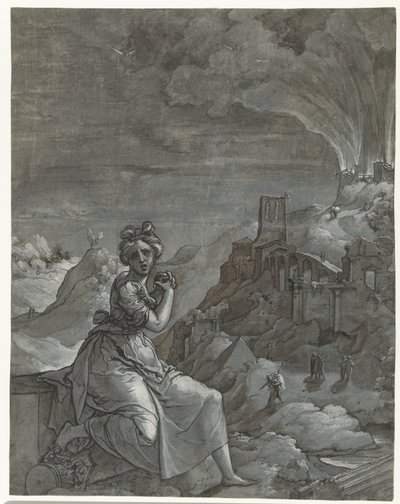 Cassandra piange la caduta di Troia da Jan Swart Van Groningen