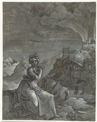 Cassandra piange per la distruzione di Troia da Jan Swart Van Groningen