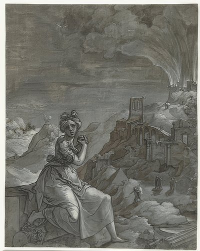 Cassandra lamenta la caduta di Troia. 1550-55 da Jan Swart Van Groningen