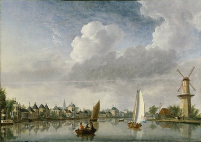 Il fiume Spaarne a Haarlem da Jan Ten Compe