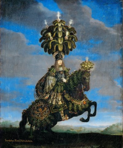 Gundakar, Principe Dietrichstein 1623-1690 in un costume per un balletto a cavallo, 1667 da Jan Thomas