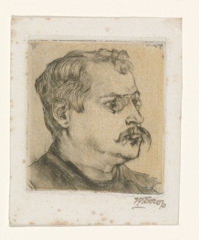 Ritratto di Hugo Vogel da Jan Toorop (signed by artist)
