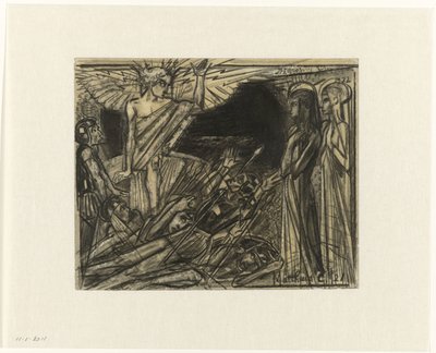 Maria al sepolcro parlata da un angelo da Jan Toorop
