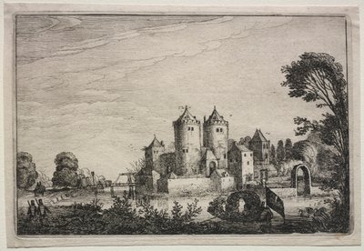 Il Castello con Due Torri da Jan Van de Velde