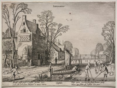 I dodici mesi: Gennaio da Jan Van de Velde