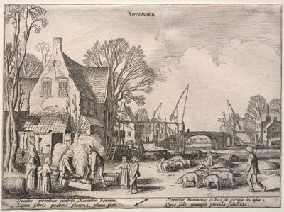 I Dodici Mesi: Novembre da Jan Van de Velde