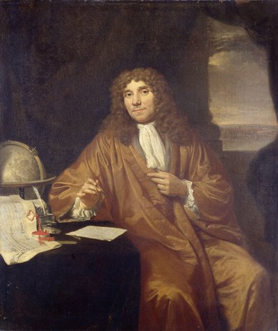 Ritratto di Anthonie van Leeuwenhoek, filosofo naturale e zoologo a Delft da Jan Verkolje (I)